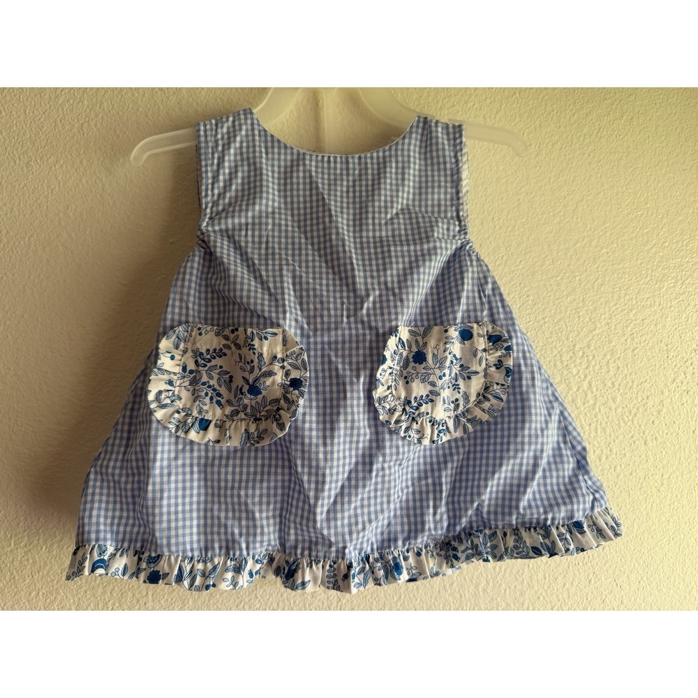 The Oaks Apparel Size 12 Month Blue Outfit With Bloomers‎
